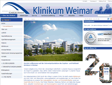 Tablet Screenshot of klinikum-weimar.de